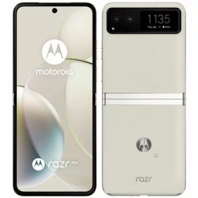 【ネットワーク利用制限▲】motorola razr 40s A303MO バニラクリーム【RAM8GB/ROM256GB SoftBank版SIMフリー】 MOTOROLA 当社6ヶ月保証 未使用 イオシス