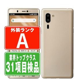 A201SH シンプルスマホ6 シャンパンゴールド SIMフリー ソフトバンク 中古 スマホ 本体 美品 7日間返品OK あすつく a201shsg8mtm