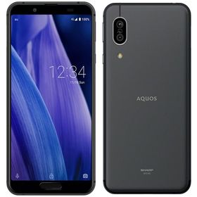 (中古良品) au SHARP AQUOS sense3 64GB ブラック SHV45【安心保証90日/赤ロム永久保証】AQUOSsense3 本体 Android アンドロイド スマホ