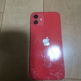 Apple iPhone 12 本体 レッド 背面割れ ジャンク
