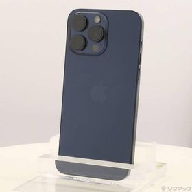 〔中古〕Apple(アップル) iPhone15 Pro Max 512GB ブルーチタニウム MU6X3J／A SIMフリー〔251-ud〕