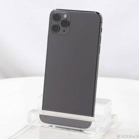 〔中古〕Apple(アップル) iPhone11 Pro Max 64GB スペースグレイ NWHD2J／A SIMフリー〔198-ud〕
