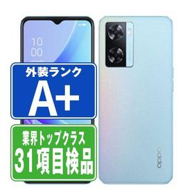 OPPO A77 ブルー SIMフリー 中古 スマホ 本体 ほぼ新品 7日間返品OK あすつく a77fbl9mtm