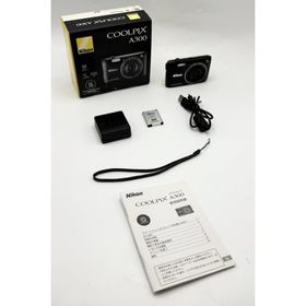 【中古 動作確認済】 Nikon デジタルカメラ COOLPIX A300 光学8倍ズーム 2005万画素 ブラック A300BK