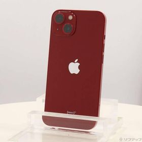 〔中古〕Apple(アップル) iPhone13 128GB プロダクトレッド MLNF3J／A SIMフリー〔305-ud〕