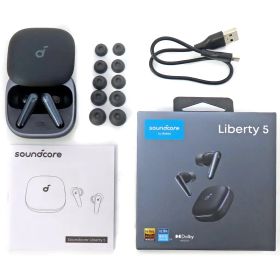 【中古】ヘッドフォン Anker 完全ワイヤレスイヤホン Soundcore Liberty5 (ミッドナイトブラック) [A3957N11]