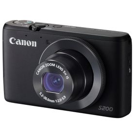 Canon デジタルカメラ PowerShot S200(ブラック) F値2.0 広角24mm 光学5倍ズーム PSS200(BK)