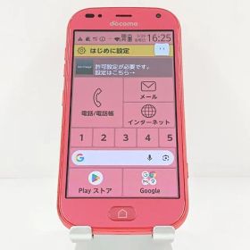 らくらくスマートフォン F-42A ドコモ ピンク 送料無料 本体 c20308