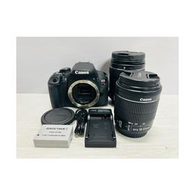Canon デジタル一眼レフカメラ EOS Kiss X7i ダブルズームキット EF-S18-55 IS STM/EF-S55-250 IS STM付属 ブラック KISSX7I-WKIT