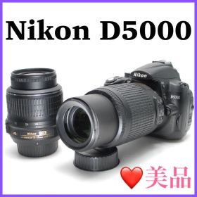 ❤️手ぶれ補正付きで初心者安心❤️Nikon D5000 スマホ転送OK 大人気