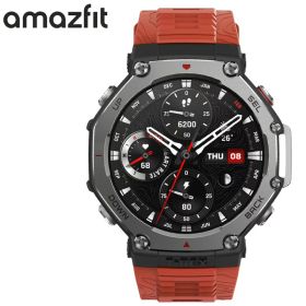 アマズフィット 腕時計 AMAZFIT スマートウォッチ ティーレックス3 T-REX3 メンズ ブラック シリコン ベルト レッド SP170069-C219 シンプル カジュアル アウトドア ランニング スポーツ 防水 睡眠 健康管理 実用性 人気 おすすめ おしゃれ ブランド プレゼント ギフト