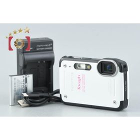 【中古】OLYMPUS オリンパス TOUGH TG-620 ホワイト コンパクトデジタルカメラ シャッター回数僅少
