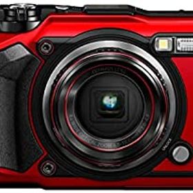 【中古】OLYMPUS デジタルカメラ Tough TG-6 レッド 1200万画素CMOS F2.0 15m 防水 100kgf耐荷重 GPS 内蔵Wi-Fi TG-6RD