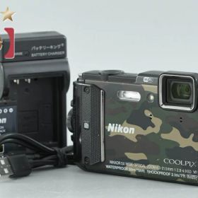 【中古】Nikon ニコン COOLPIX AW130 カムフラージュグリーン コンパクトデジタルカメラ