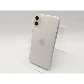 【中古】Apple au 【SIMロック解除済み】 iPhone 11 64GB ホワイト MWLU2J/A【千葉】保証期間１ヶ月【ランクC】