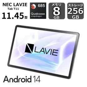 【展示品】 NEC タブレットPC Androidタブレット LAVIE Tab T11 11.45型ワイド/ Android 14/ Snapdragon 685/ メモリ 8GB/ ストレージ 256GB/ Wi-Fiモデル / ルナグレー