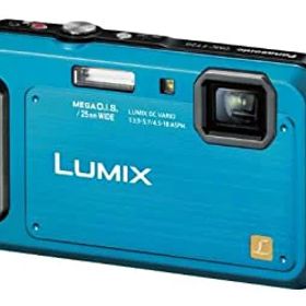 【中古】パナソニック デジタルカメラ ルミックス 防水モデル コーラルブルー DMC-FT20-A