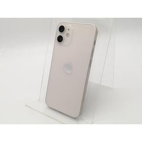 【中古】Apple 国内版 【SIMフリー】 iPhone 12 mini 128GB ホワイト MGDM3J/A【大須2】保証期間１ヶ月【ランクC】