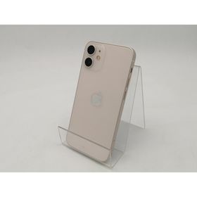 【中古】Apple SoftBank 【SIMロック解除済み】 iPhone 12 mini 128GB ホワイト MGDM3J/A【ECセンター】保証期間１ヶ月【ランクB】