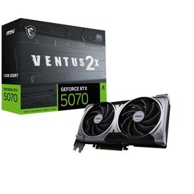 【新品】 MSI GeForce RTX 5070 12G VENTUS 2X OC ブラック 4711377308229