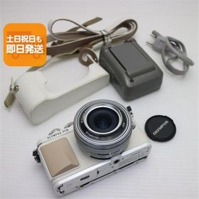 超美品 E-PL7 レンズキット ホワイト 即日発送 ミラーレス一眼 OLYMPUS 本体 あすつく 土日祝発送OK