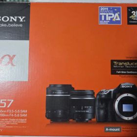 ソニー SONY α57 ダブルレンズキット＋シグマ70-300ストロボ他