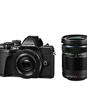 【中古】(非常に良い)OLYMPUS ミラーレス一眼カメラ OM-D E-M10 MarkIII EZダブルズームキット ブラック