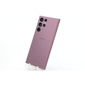 [中古]docomo SAMSUNG Galaxy S22 Ultra 256GB SC-52C バーガンディ