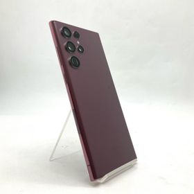 【全額返金保証】【最速発送】SAMSUNG Galaxy S22 Ultra 256GB バーガンディ au SIMフリー SCG14 白ロム 動作確認済