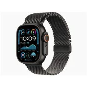 Apple Watch Ultra 2 GPS+Cellularモデル 49mm MX4W3J/A [ブラック・ブラックチタニウムミラネーゼループ S] アップルウォッチ