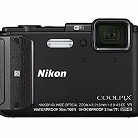 【中古】Nikon デジタルカメラ COOLPIX AW130 ブラック BK