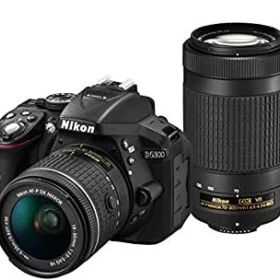 【中古】【非常に良い】Nikon デジタル一眼レフカメラ D5300 AF-P ダブルズームキット ブラック D5300WZ3