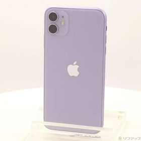 〔中古〕Apple(アップル) iPhone11 64GB パープル MWLX2J／A SoftBank〔377-ud〕
