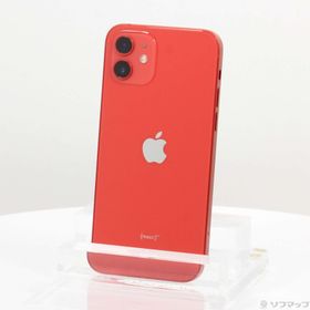 (中古)Apple iPhone12 64GB プロダクトレッド MGHQ3J/A SIMフリー(368-ud)