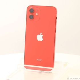 (中古)Apple iPhone12 64GB プロダクトレッド MGHQ3J/A SIMフリー(377-ud)