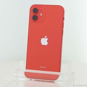 (中古)Apple iPhone12 64GB プロダクトレッド MGHQ3J/A SIMフリー(377-ud)