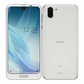 【中古】【安心保証】 AQUOS R2 SHV42[64GB] au プラチナホワイト