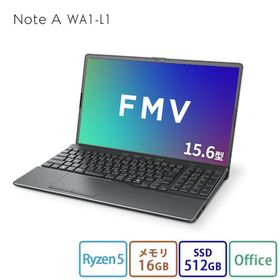 ノートパソコン 新品 FMV Note A WA1-L1 15.6型 Windows11 Home Ryzen5 メモリ16GB SSD512GB Office付き FMVWL1A155