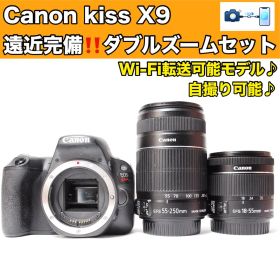 ✨ スマホ転送 ✨ Canon Kiss X9 ダブルズームセット 初心者セット