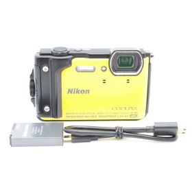 Nikon COOLPIX W300 イエロー コンパクトデジタルカメラ 防水 防塵 4K 動作確認済 ニコン #S025006