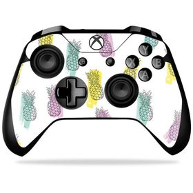 MightySkins Xbox One X Controller 用ビニールスキン「Funky Pineapples」保護スキン 着脱簡単