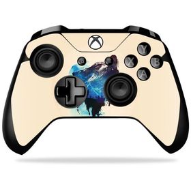 MightySkins Xbox One X Controller 用ビニールスキン「Lone Wolf」保護スキン 着脱簡単