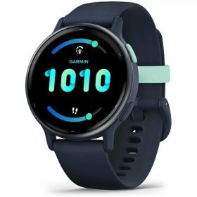 【エントリーで最大2万ポイント当たる｜6/25まで】 GARMIN｜ガーミン vivoactive（ヴィヴォアクティブ）5 GPSスマートウォッチ Blue/Blue Met 010-02862-42【Suica対応】