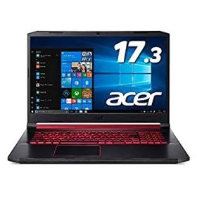 【中古】「非常に良い」AcerゲーミングノートPC Nitro 5 AN517-51-A58U5 Core i5 GTX1050 8GB 256GB SSD ドライブなし 17.3型 Windows 10 オブシディアンブラック