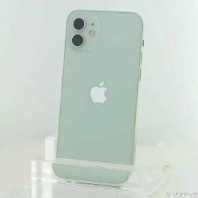 【中古】Apple(アップル) iPhone12 64GB グリーン MGHT3J／A SIMフリー 【198-ud】