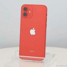 【中古】Apple(アップル) iPhone12 64GB プロダクトレッド MGHQ3J／A SIMフリー 【349-ud】