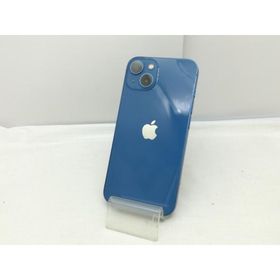 【中古】Apple docomo 【SIMフリー】 iPhone 13 128GB ブルー MLNG3J/A【川崎】保証期間１ヶ月【ランクC】