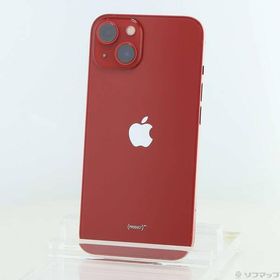 〔中古〕Apple(アップル) iPhone13 128GB プロダクトレッド MLNF3J／A SIMフリー〔258-ud〕
