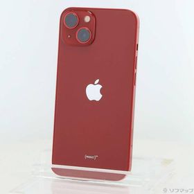 〔中古〕Apple(アップル) iPhone13 128GB プロダクトレッド MLNF3J／A SIMフリー〔198-ud〕