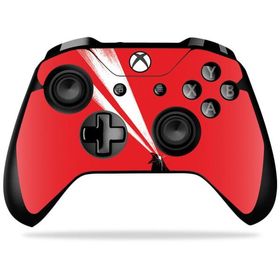 MightySkins Xbox One X Controller 用ビニールスキン「Laser Crow」保護スキン 着脱簡単